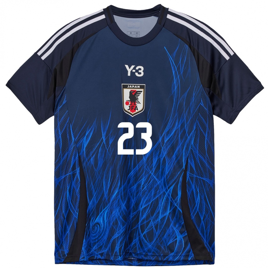 גברים כדורגל יַפָּן מים חמים קאשימה #23 כחול כהה ג'רזי ביתית 24-26