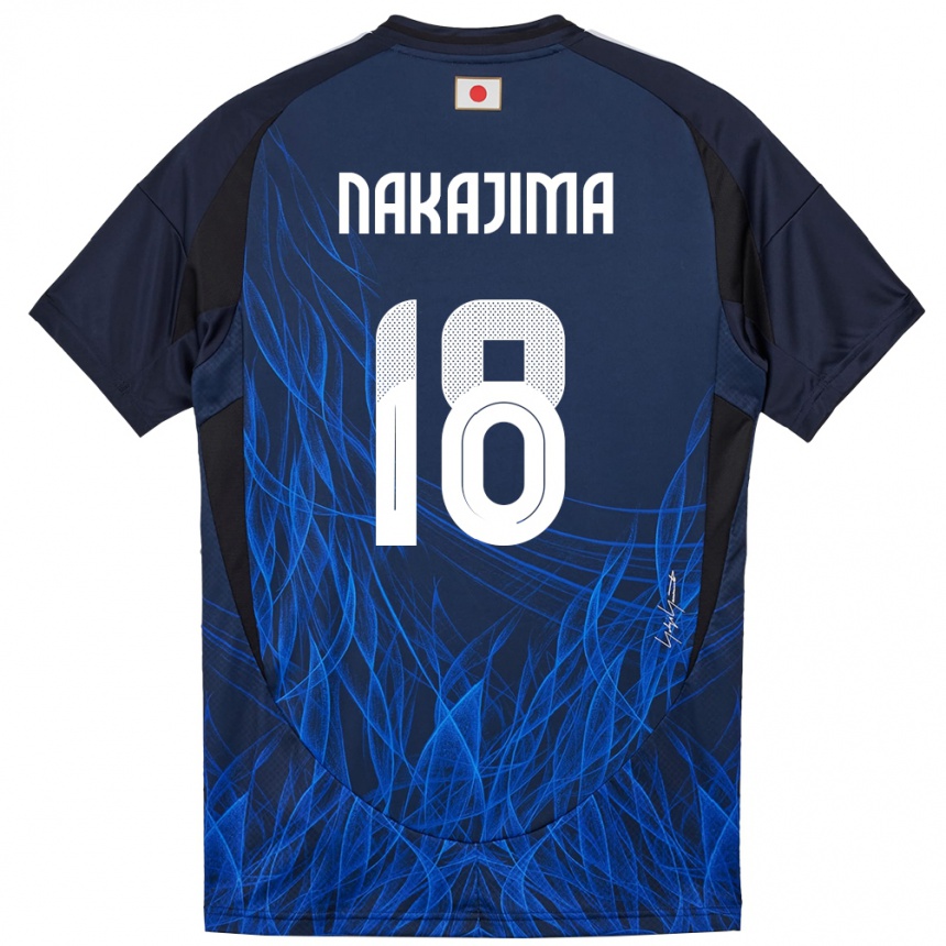 גברים כדורגל יַפָּן Yotaro Nakajima #18 כחול כהה ג'רזי ביתית 24-26