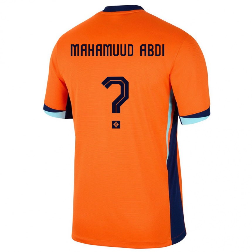 גברים כדורגל הולנד Nuuradiin Mahamuud Abdi #0 תפוז ג'רזי ביתית 24-26