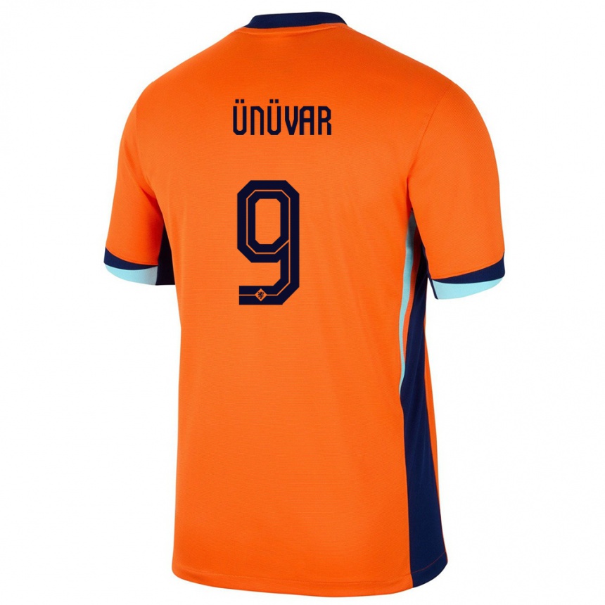 גברים כדורגל הולנד Emre Ünüvar #9 תפוז ג'רזי ביתית 24-26