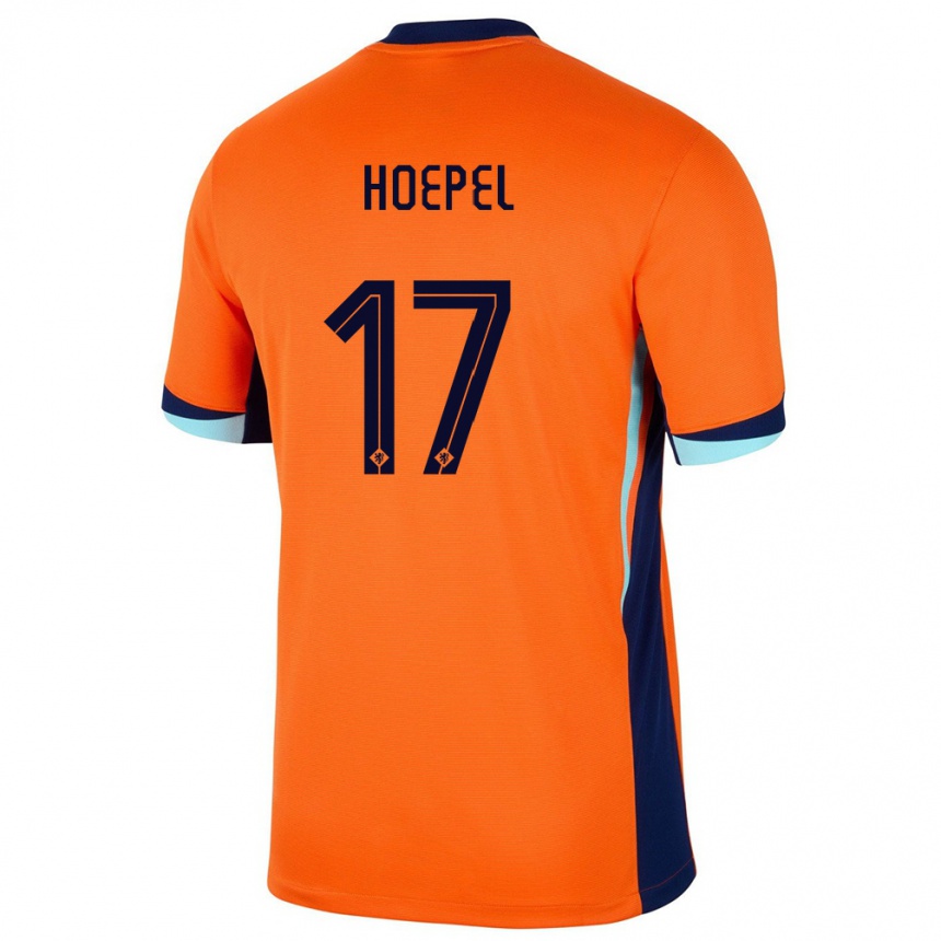 גברים כדורגל הולנד Jerayson Hoepel #17 תפוז ג'רזי ביתית 24-26