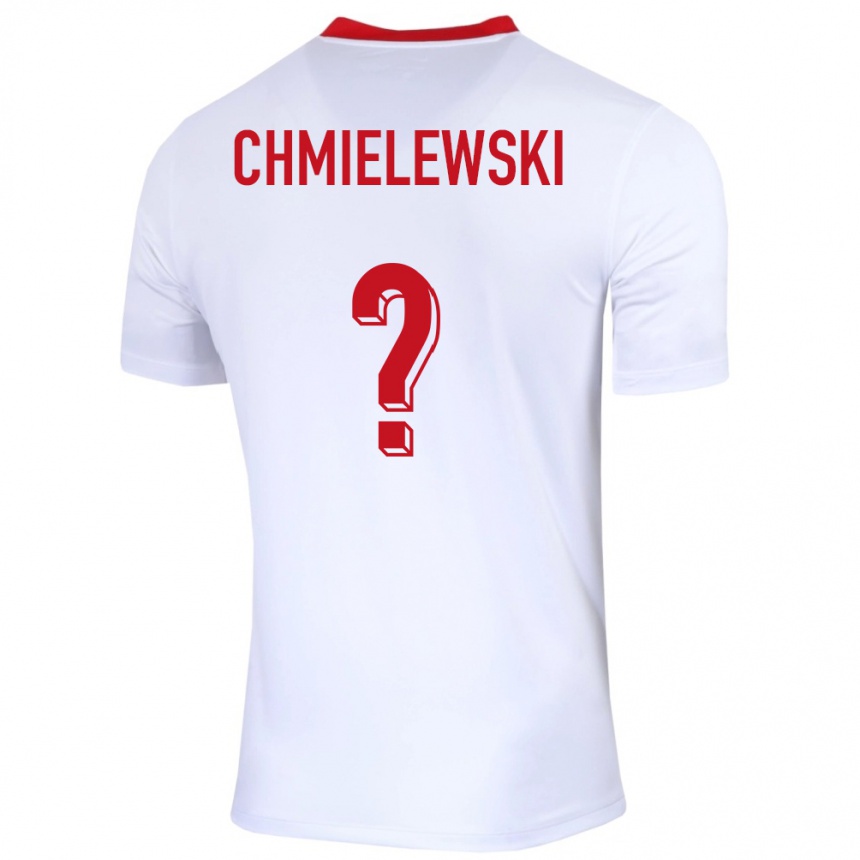 גברים כדורגל פולין Jakub Chmielewski #0 לבן ג'רזי ביתית 24-26