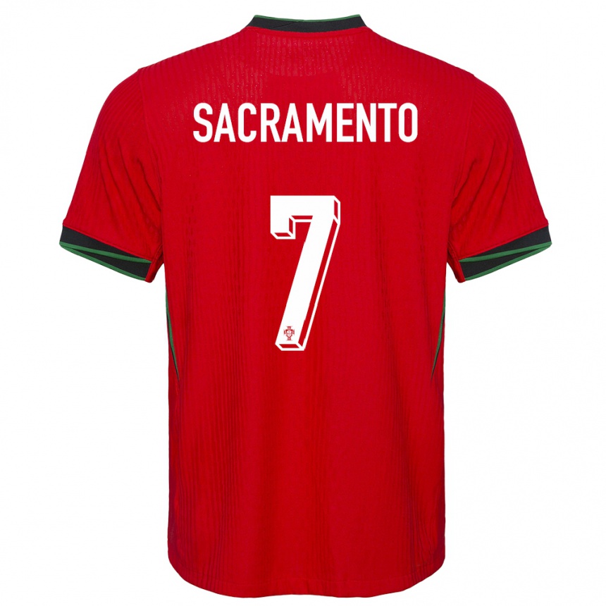 גברים כדורגל פורטוגל Medgilson Sacramento #7 אָדוֹם ג'רזי ביתית 24-26