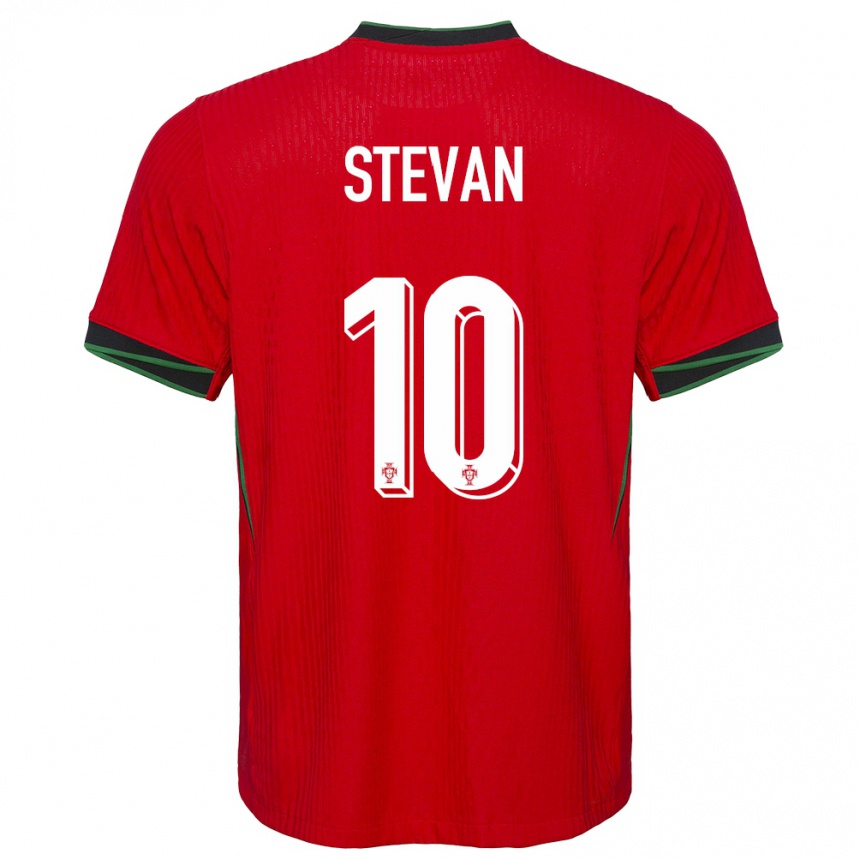 גברים כדורגל פורטוגל Stevan #10 אָדוֹם ג'רזי ביתית 24-26