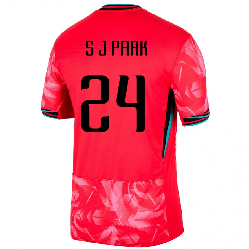 גברים כדורגל דרום קוריאה Jae-Seong Park #24 אָדוֹם ג'רזי ביתית 24-26