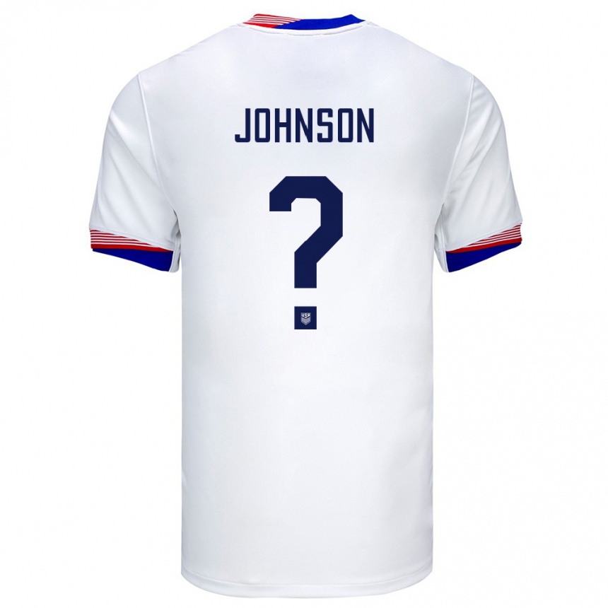 גברים כדורגל ארצות הברית Jamir Johnson #0 לבן ג'רזי ביתית 24-26