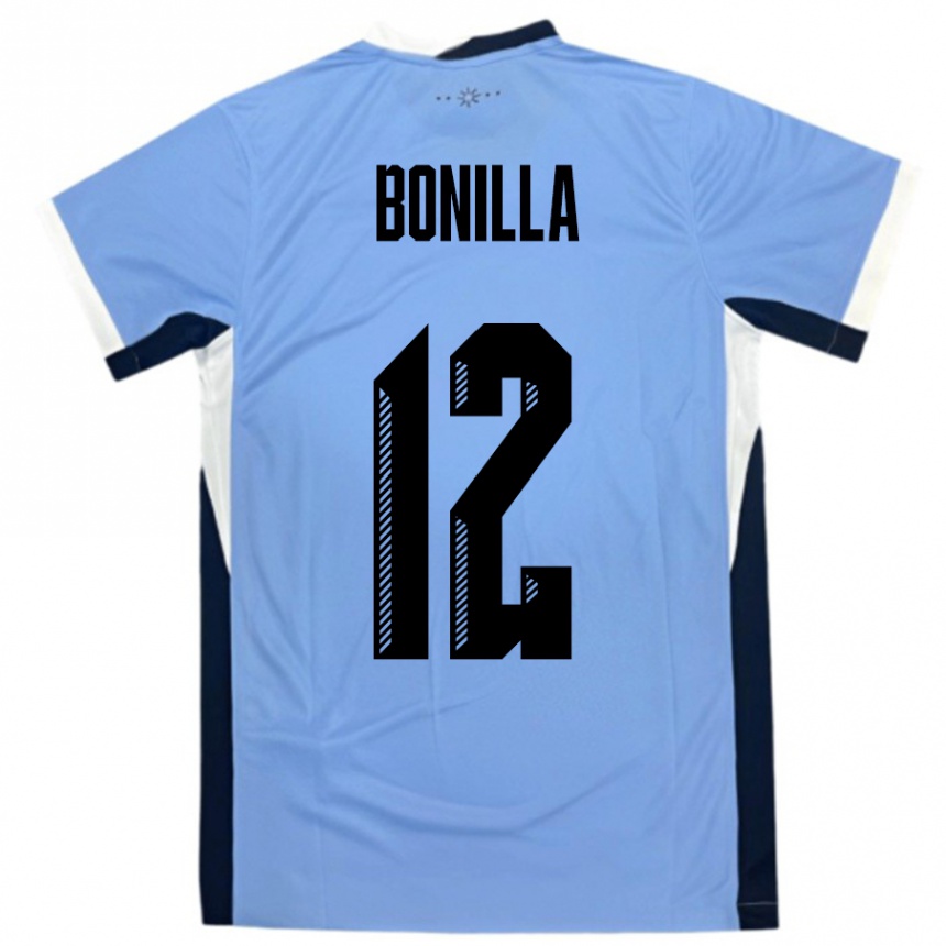 גברים כדורגל אורוגוואי Federico Bonilla #12 לבן שחור ג'רזי ביתית 24-26