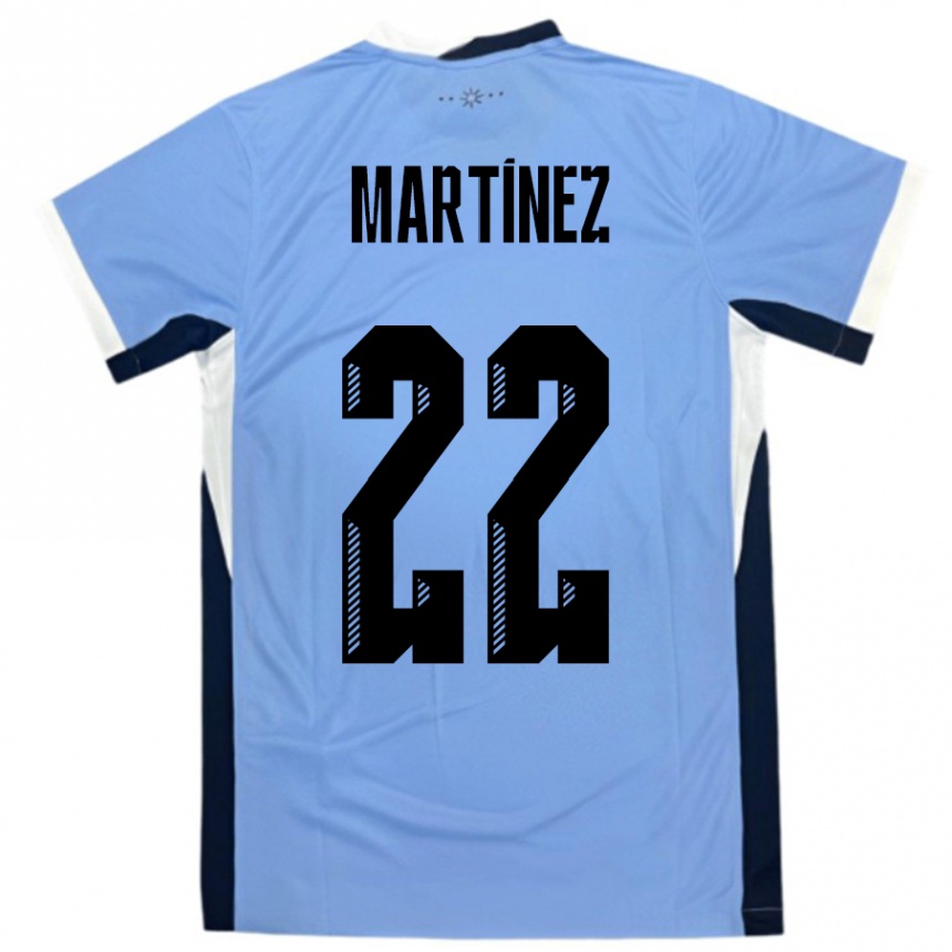 גברים כדורגל אורוגוואי Fredy Martínez #22 לבן שחור ג'רזי ביתית 24-26