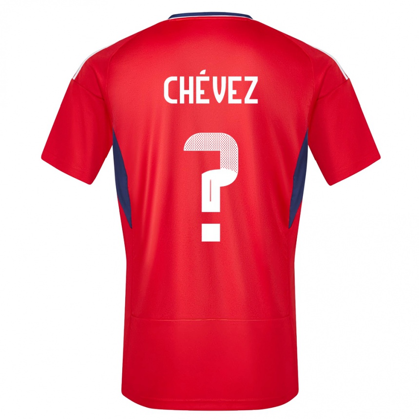 גברים כדורגל קוסטה ריקה Adrián Chévez #0 אָדוֹם ג'רזי ביתית 24-26