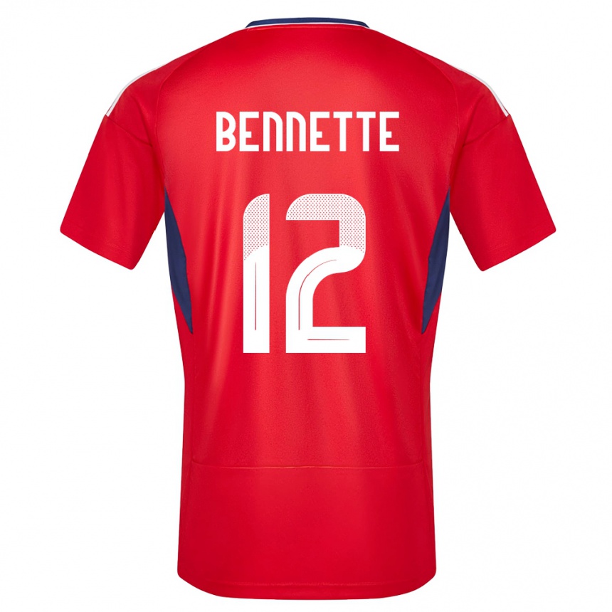 גברים כדורגל קוסטה ריקה Nick Bennette #12 אָדוֹם ג'רזי ביתית 24-26