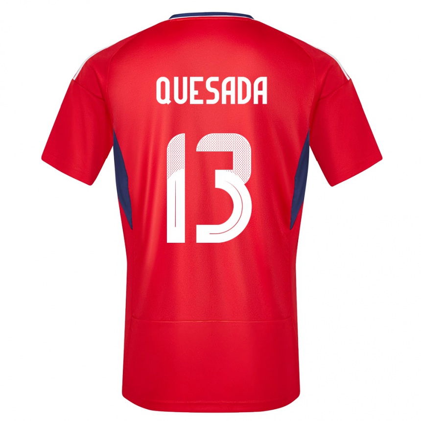גברים כדורגל קוסטה ריקה Sebastián Quesada #13 אָדוֹם ג'רזי ביתית 24-26
