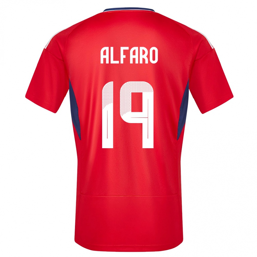גברים כדורגל קוסטה ריקה Leonardo Alfaro #19 אָדוֹם ג'רזי ביתית 24-26