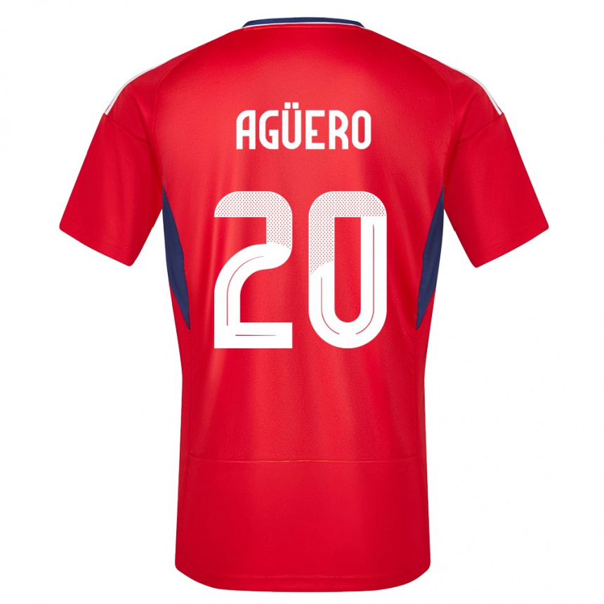 גברים כדורגל קוסטה ריקה Pablo Agüero #20 אָדוֹם ג'רזי ביתית 24-26