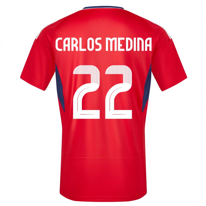 גברים כדורגל קוסטה ריקה Luis Carlos Medina #22 אָדוֹם ג'רזי ביתית 24-26
