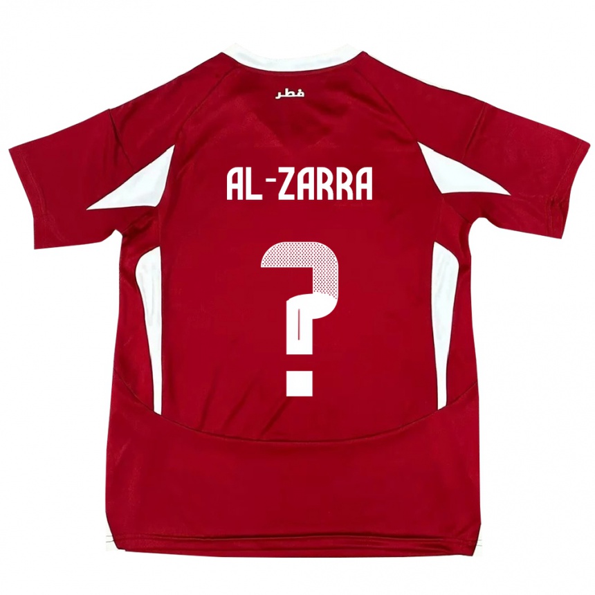 גברים כדורגל קטאר Jassim Al-Zarra #0 אָדוֹם ג'רזי ביתית 24-26