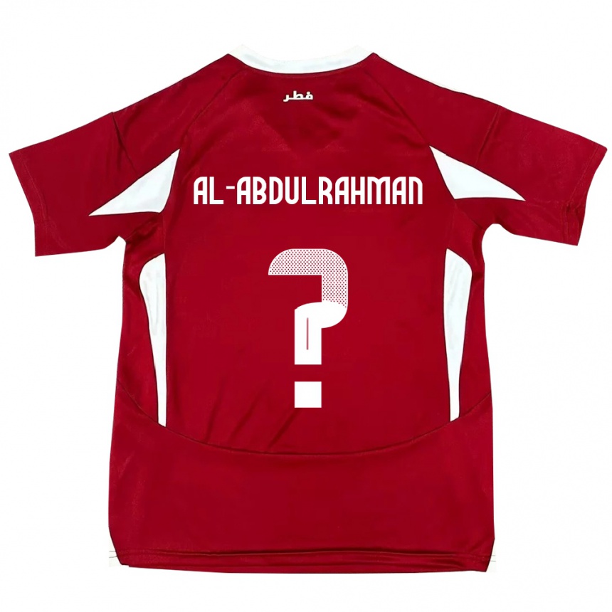 גברים כדורגל קטאר Sultan Majed Al-Abdulrahman #0 אָדוֹם ג'רזי ביתית 24-26