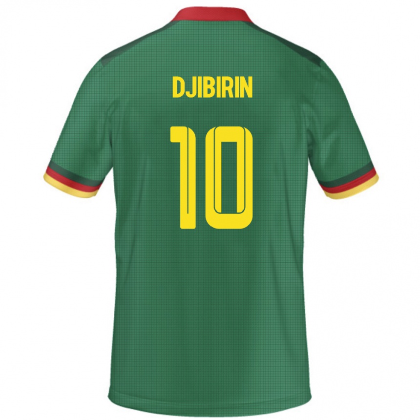 גברים כדורגל קמרון Harouna Djibirin #10 יָרוֹק ג'רזי ביתית 24-26