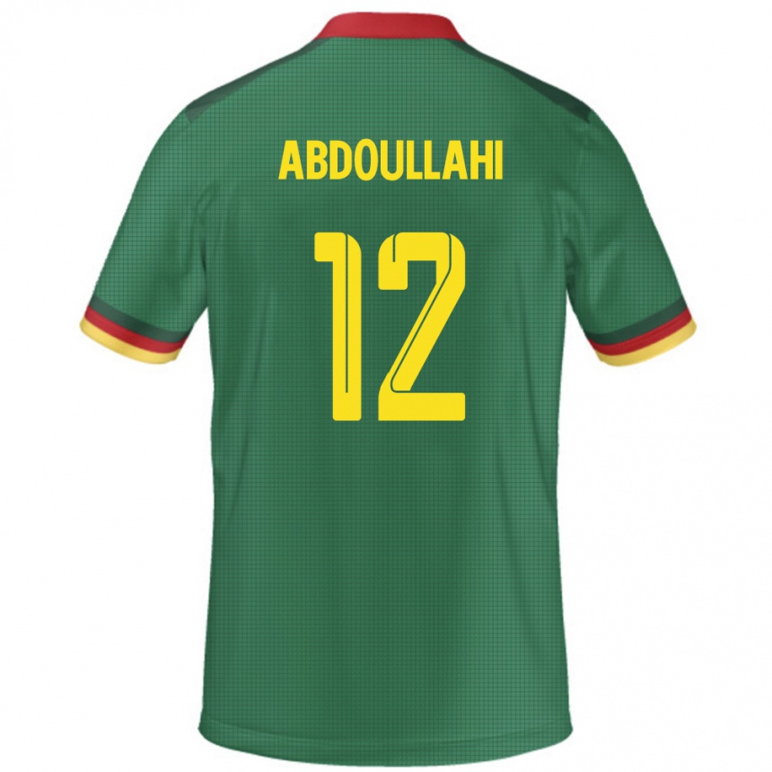 גברים כדורגל קמרון Tidjani Ahmadou Abdoullahi #12 יָרוֹק ג'רזי ביתית 24-26