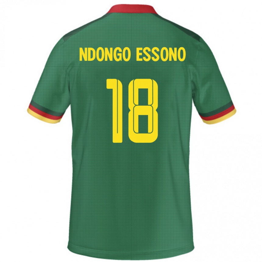 גברים כדורגל קמרון Rodrigue Dipanda Ndongo Essono #18 יָרוֹק ג'רזי ביתית 24-26