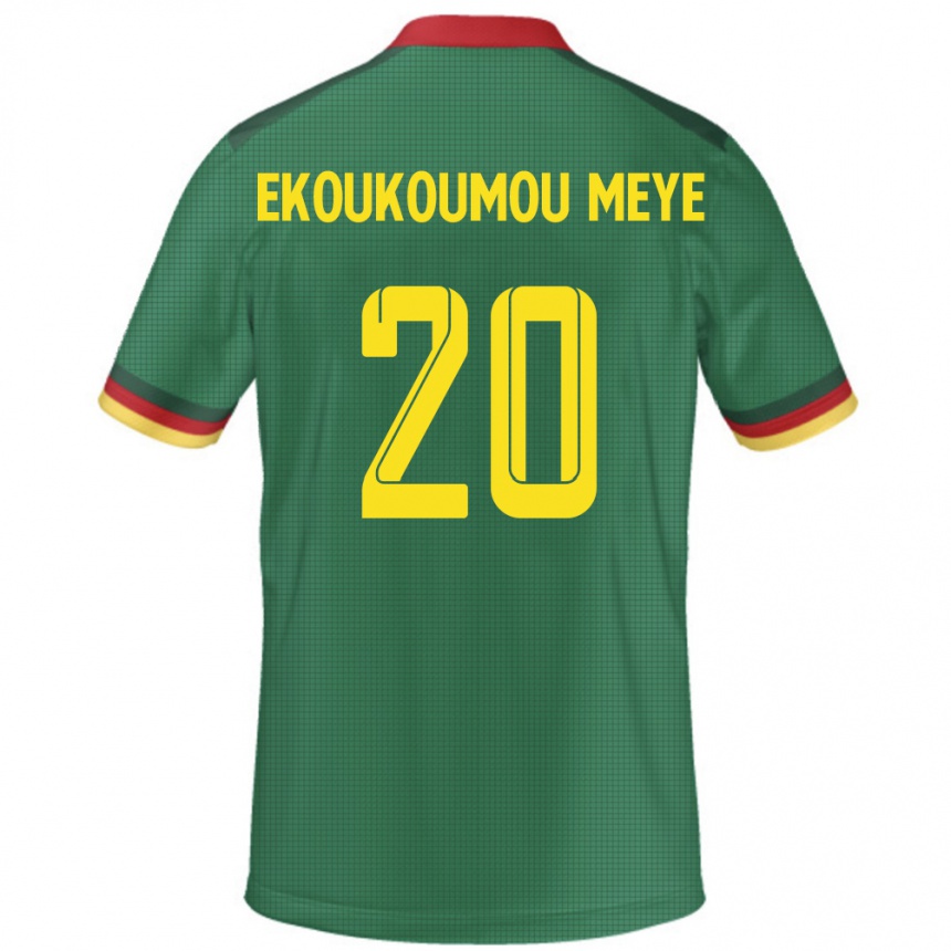 גברים כדורגל קמרון Ivan Donald Ekoukoumou Meye #20 יָרוֹק ג'רזי ביתית 24-26