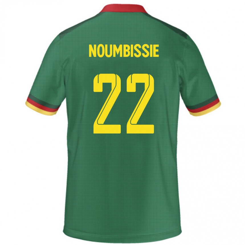 גברים כדורגל קמרון Stéphane Noumbissie #22 יָרוֹק ג'רזי ביתית 24-26