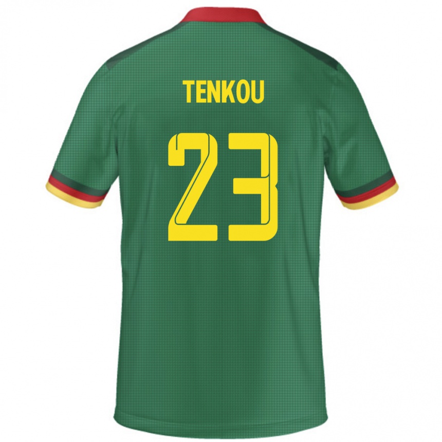 גברים כדורגל קמרון Yanike Tenkou Yougou #23 יָרוֹק ג'רזי ביתית 24-26