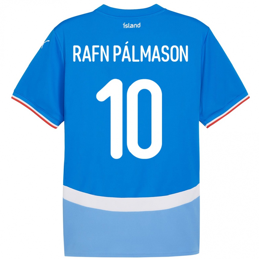 גברים כדורגל אִיסלַנד Alexander Rafn Pálmason #10 כְּחוֹל ג'רזי ביתית 24-26