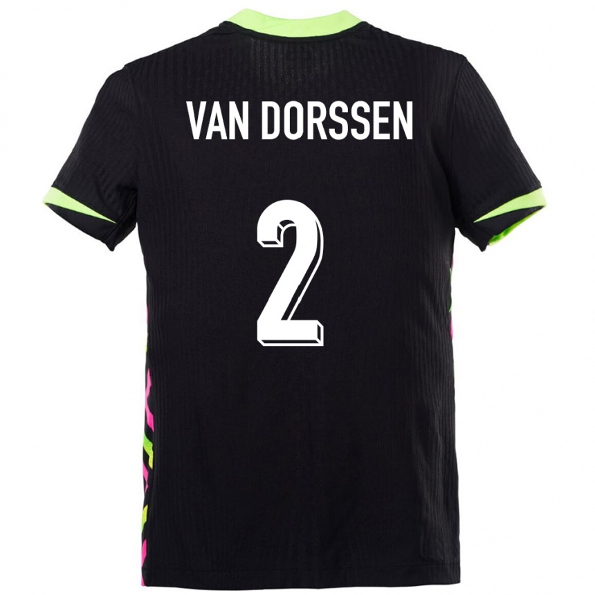 גברים כדורגל אוֹסטְרַלִיָה Ben Van Dorssen #2 כחול כהה הרחק ג'רזי 24-26