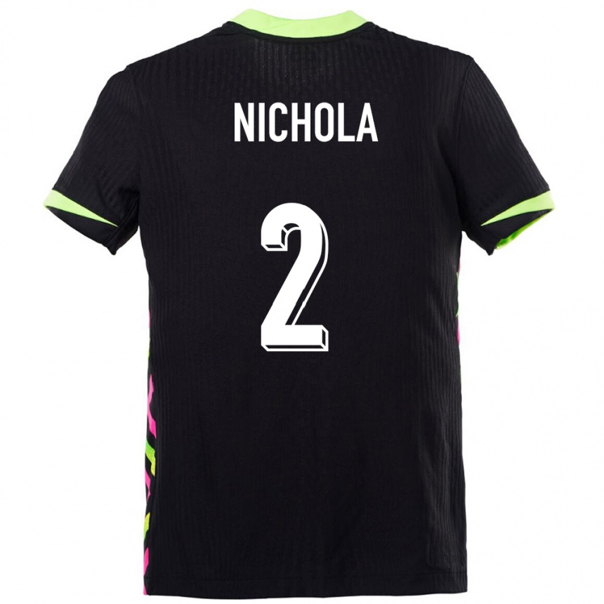 גברים כדורגל אוֹסטְרַלִיָה Malual Nichola #2 כחול כהה הרחק ג'רזי 24-26