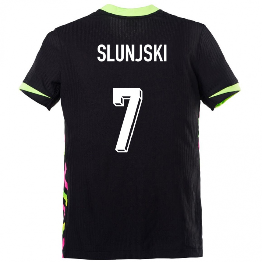 גברים כדורגל אוֹסטְרַלִיָה Noah Slunjski #7 כחול כהה הרחק ג'רזי 24-26