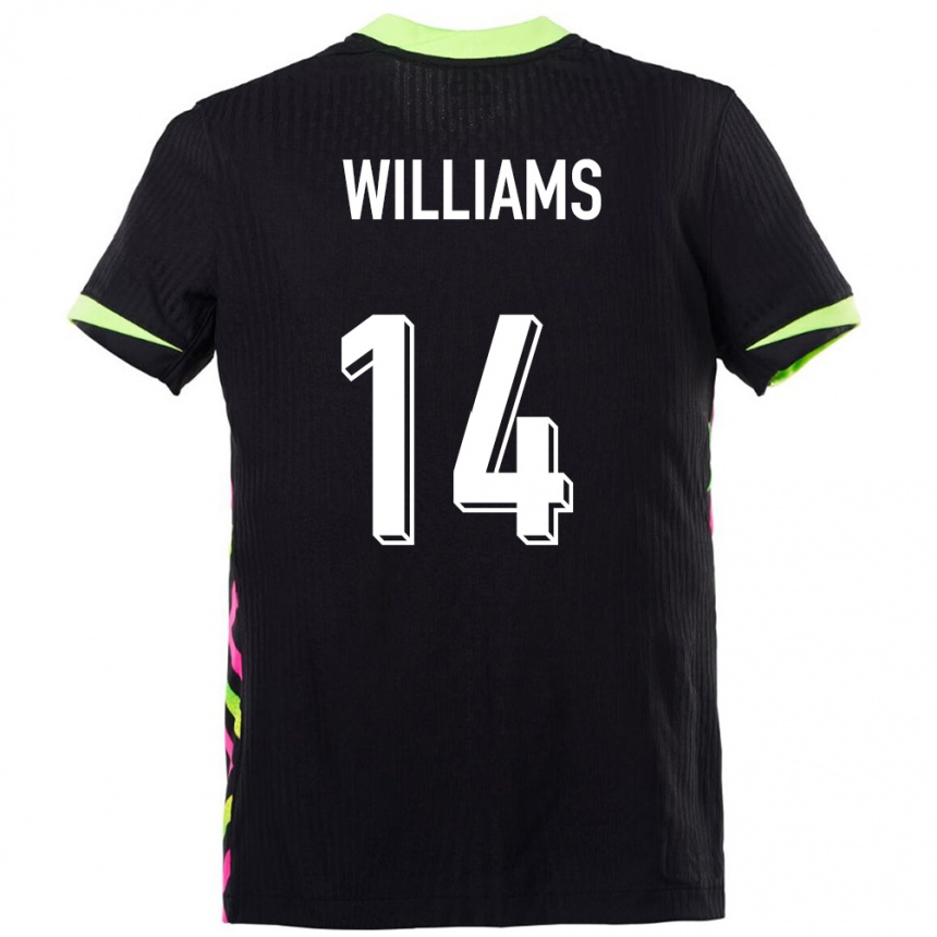 גברים כדורגל אוֹסטְרַלִיָה Tyler Williams #14 כחול כהה הרחק ג'רזי 24-26