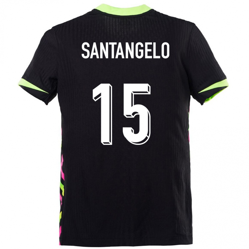 גברים כדורגל אוֹסטְרַלִיָה Marco Santangelo #15 כחול כהה הרחק ג'רזי 24-26
