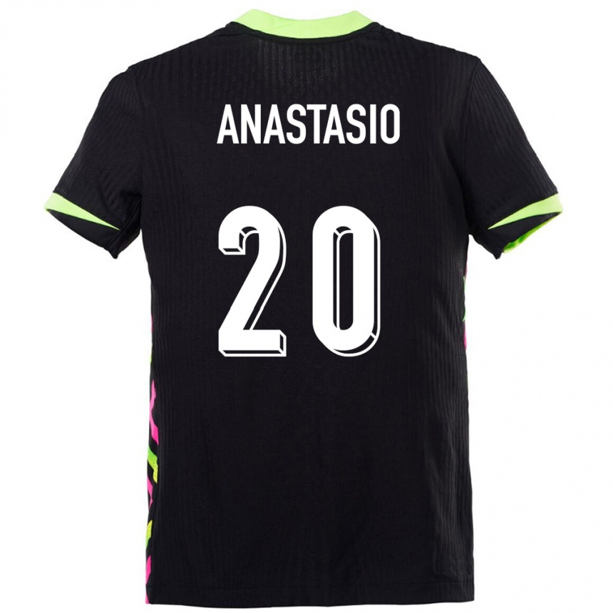 גברים כדורגל אוֹסטְרַלִיָה Max Anastasio #20 כחול כהה הרחק ג'רזי 24-26