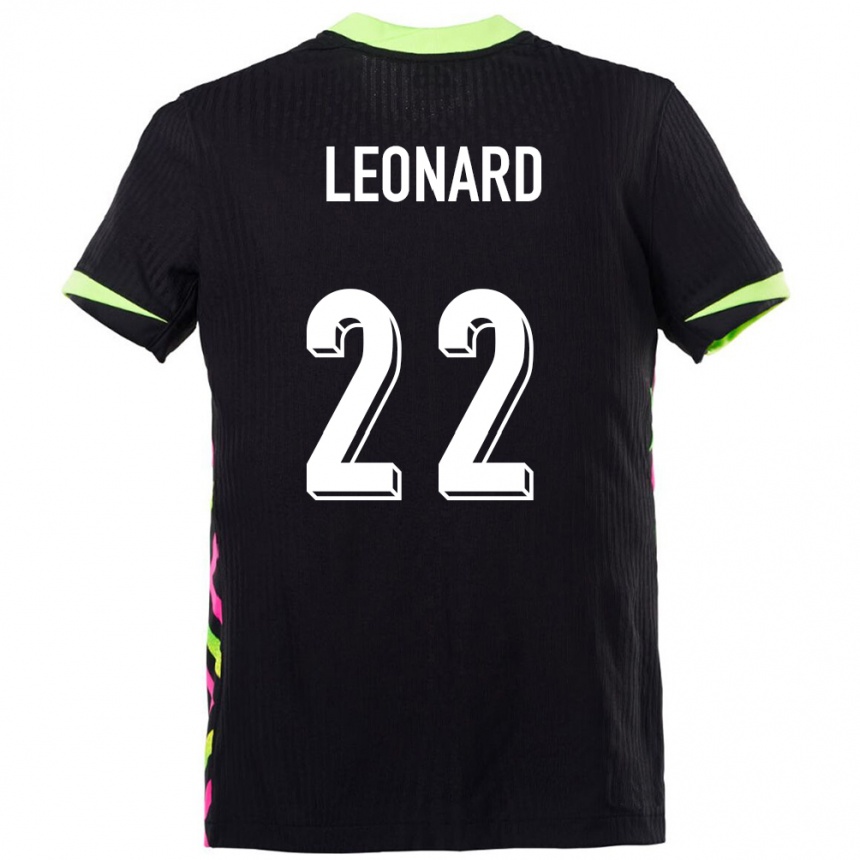 גברים כדורגל אוֹסטְרַלִיָה Dylan Leonard #22 כחול כהה הרחק ג'רזי 24-26