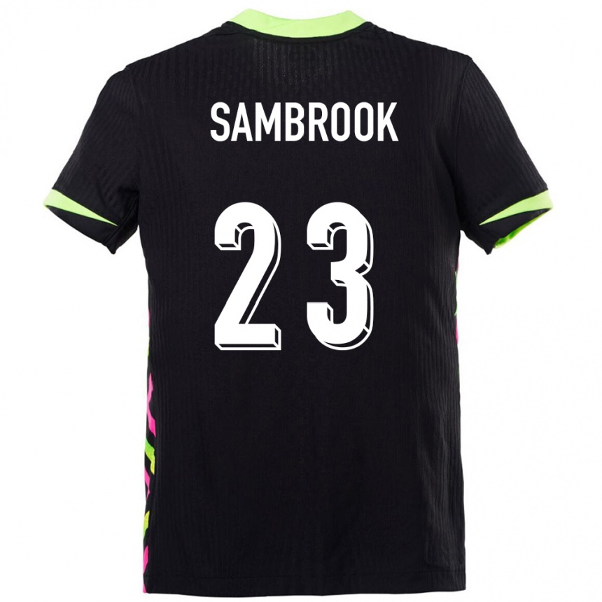 גברים כדורגל אוֹסטְרַלִיָה Logan Sambrook #23 כחול כהה הרחק ג'רזי 24-26