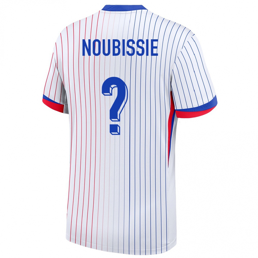 גברים כדורגל צרפת Tyrese Noubissie #0 לבן הרחק ג'רזי 24-26