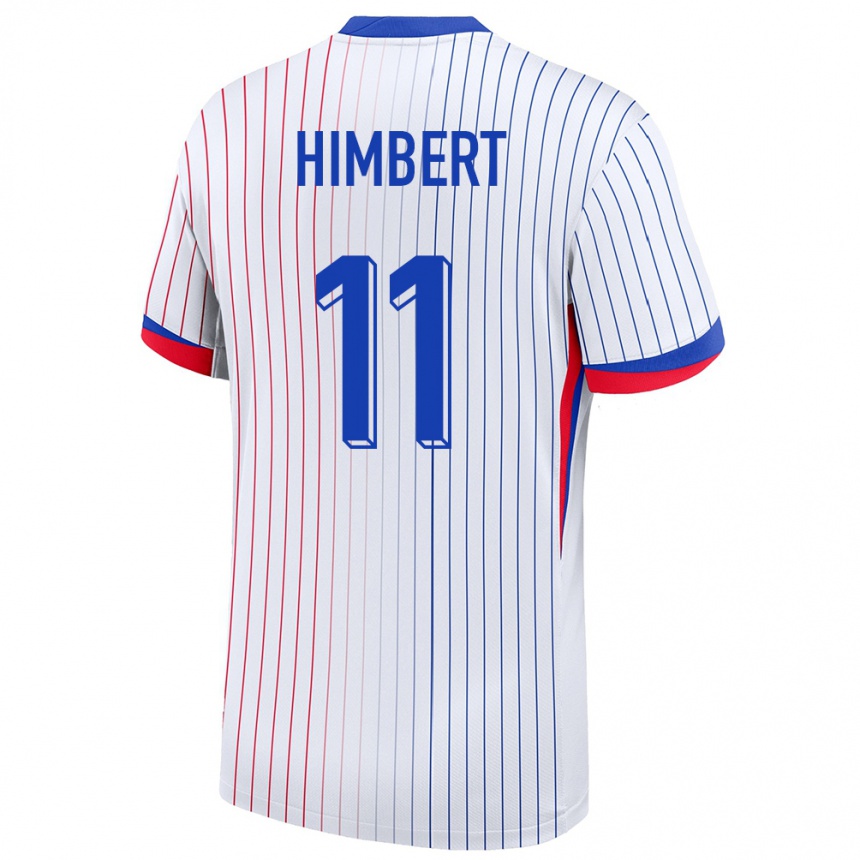 גברים כדורגל צרפת Rémi Himbert #11 לבן הרחק ג'רזי 24-26