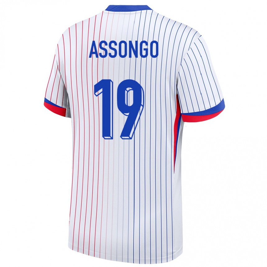 גברים כדורגל צרפת Ilan Assongo #19 לבן הרחק ג'רזי 24-26