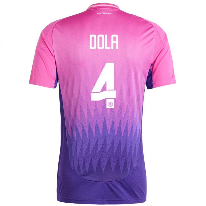 גברים כדורגל גרמניה Igor Dola #4 ורוד סגול הרחק ג'רזי 24-26