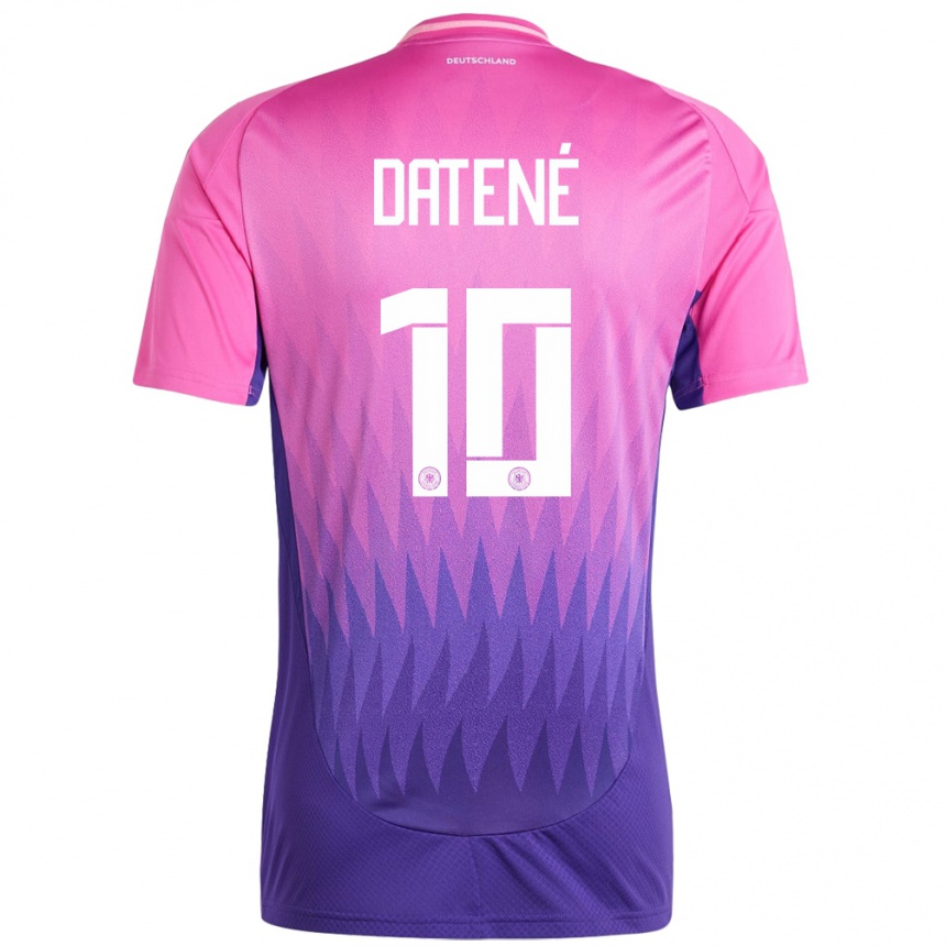 גברים כדורגל גרמניה Elia Datené #10 ורוד סגול הרחק ג'רזי 24-26