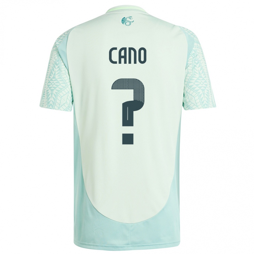 גברים כדורגל מקסיקו Iker Cano #0 פשתן ירוק הרחק ג'רזי 24-26