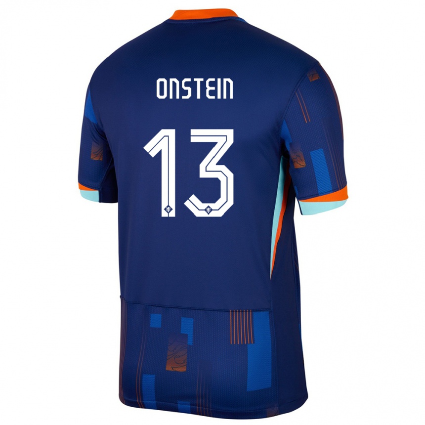 גברים כדורגל הולנד Juwensley Onstein #13 כְּחוֹל הרחק ג'רזי 24-26