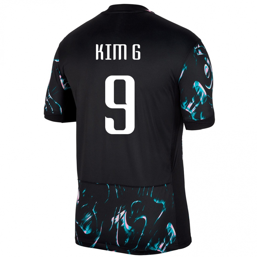 גברים כדורגל דרום קוריאה Gyeol Kim #9 שָׁחוֹר הרחק ג'רזי 24-26