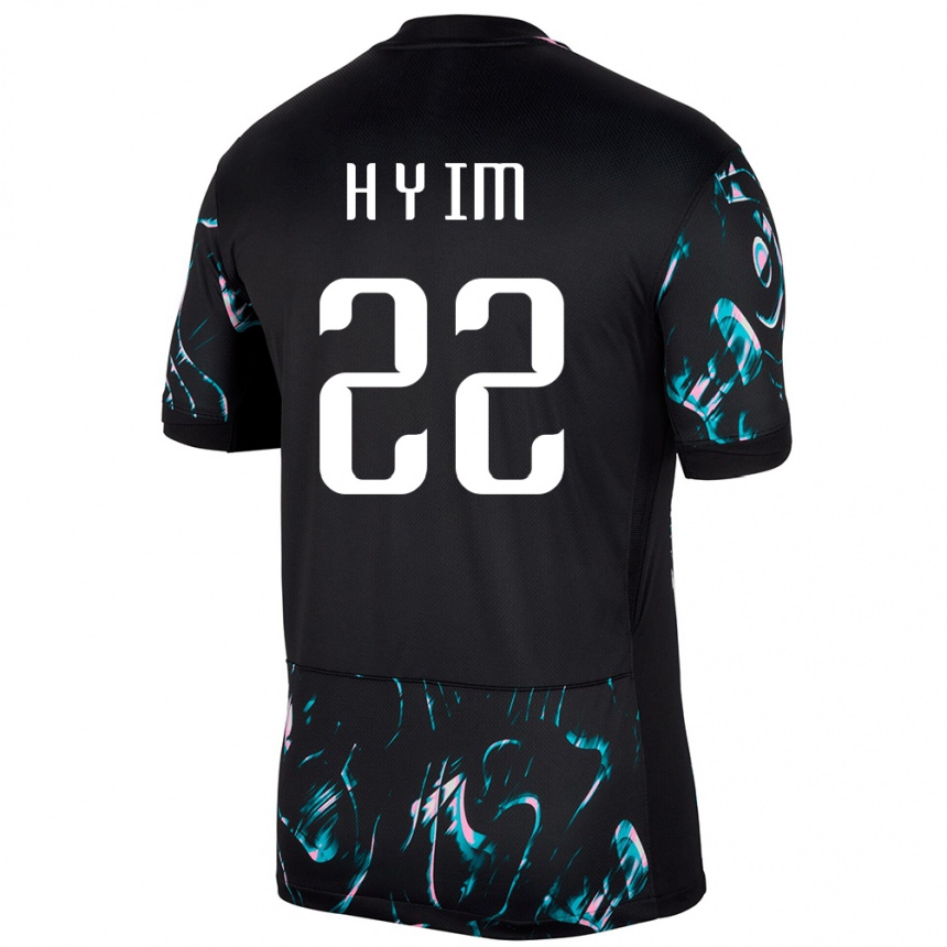 גברים כדורגל דרום קוריאה Yun-Ho Im #22 שָׁחוֹר הרחק ג'רזי 24-26