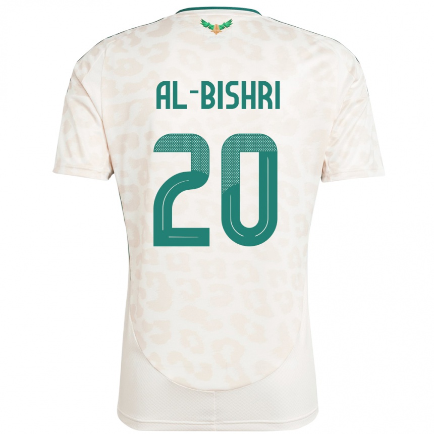 גברים כדורגל ערב הסעודית Nawaf Al-Bishri #20 לָבָן הרחק ג'רזי 24-26