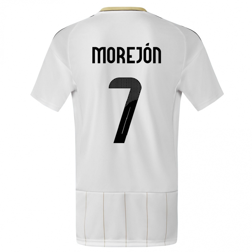 גברים כדורגל קוסטה ריקה Jorge Morejón #7 לבן הרחק ג'רזי 24-26