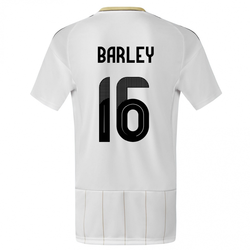 גברים כדורגל קוסטה ריקה Ethan Barley #16 לבן הרחק ג'רזי 24-26