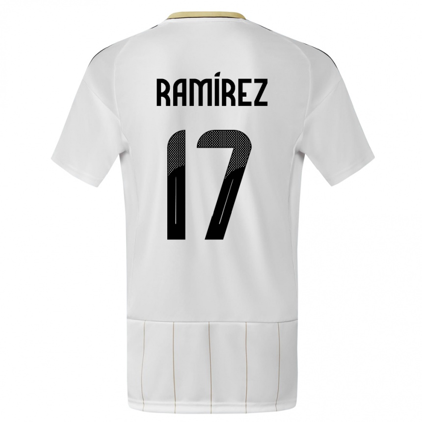 גברים כדורגל קוסטה ריקה Dylan Ramírez #17 לבן הרחק ג'רזי 24-26