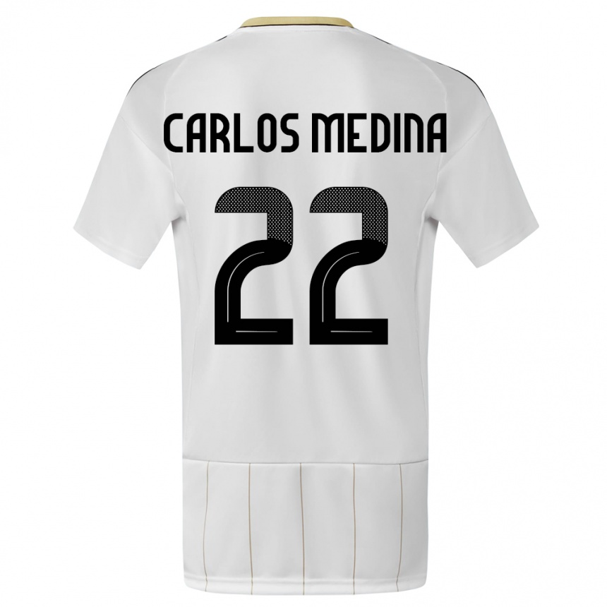 גברים כדורגל קוסטה ריקה Luis Carlos Medina #22 לבן הרחק ג'רזי 24-26