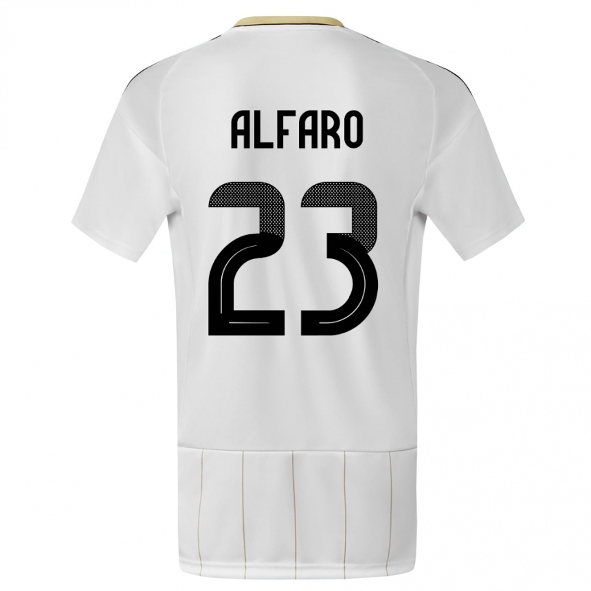 גברים כדורגל קוסטה ריקה Marshall Alfaro #23 לבן הרחק ג'רזי 24-26